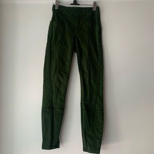Anthropologie: Army Green Skinny Jeans